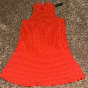 Abercrombie & Fitch Bright Orange Sleeveless Mini Dress